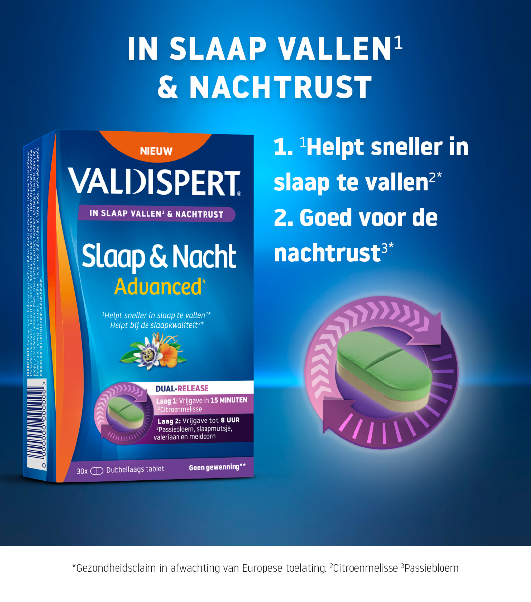 Valdispert Slaap & Nacht Advanced (30 Tabletten)
