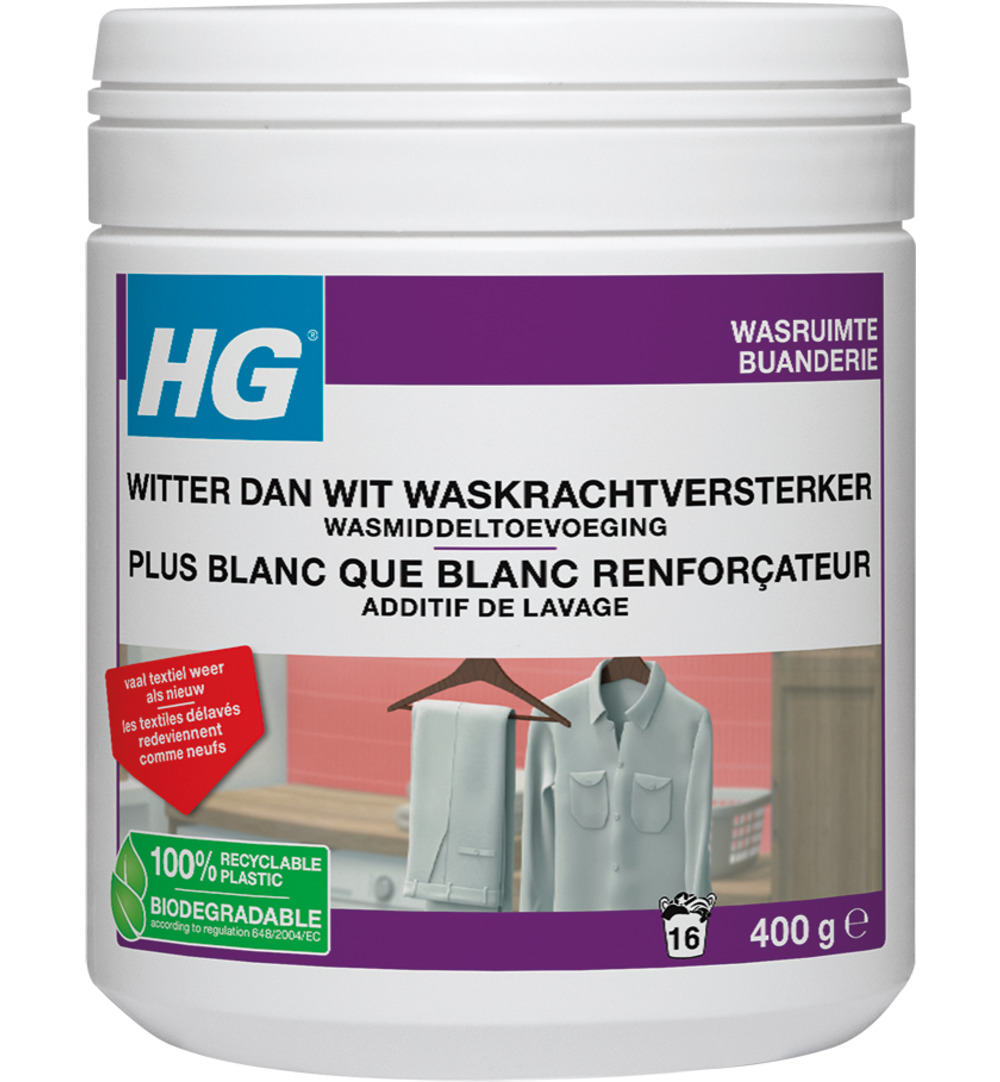 HG Witter Dan Wit Waskrachtverster Wasmiddeltoevoeging (400 gr)