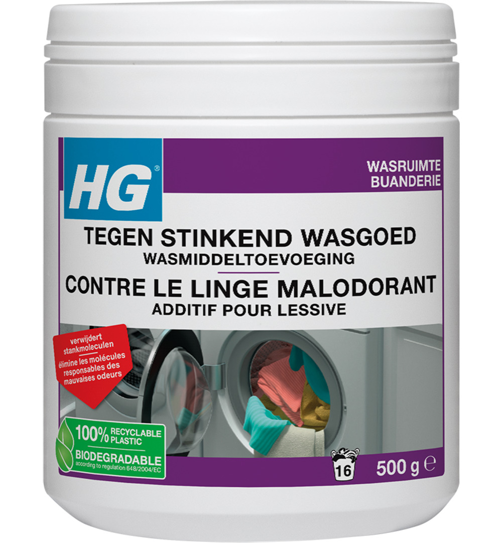 HG Tegen Stinkend Wasgoed Wasmiddeltoevoeging (500 gr)