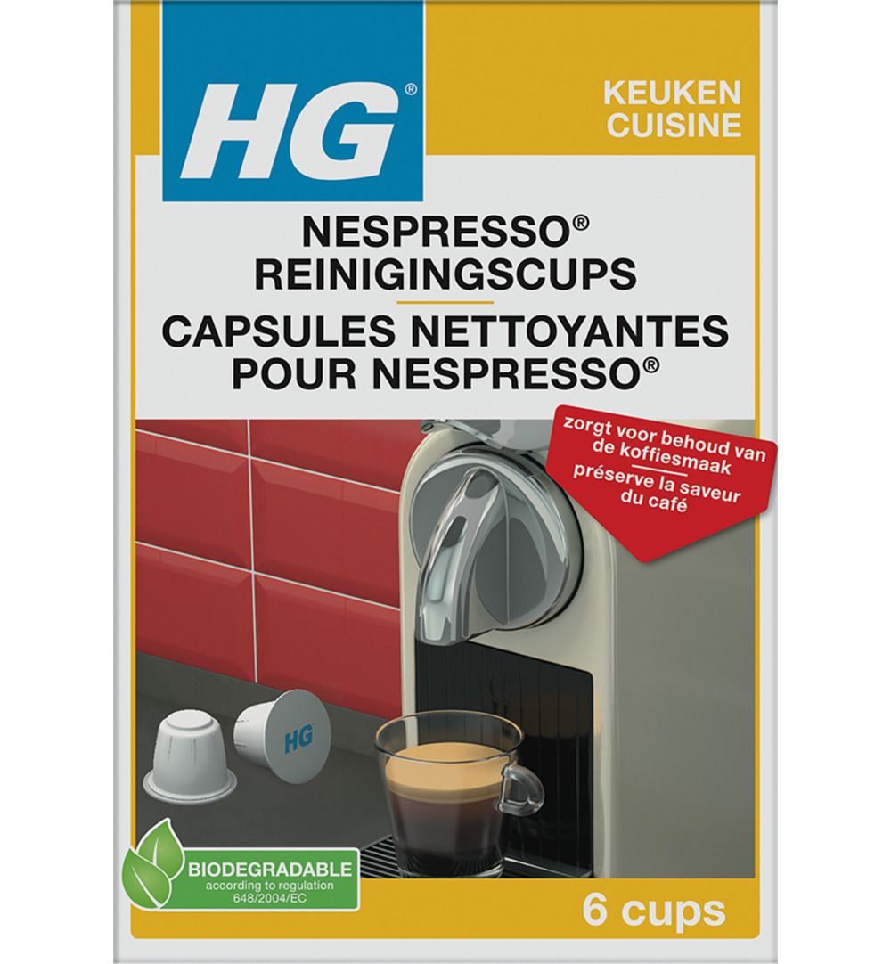 HG Nespresso Reinigingscups (6 Stuks)