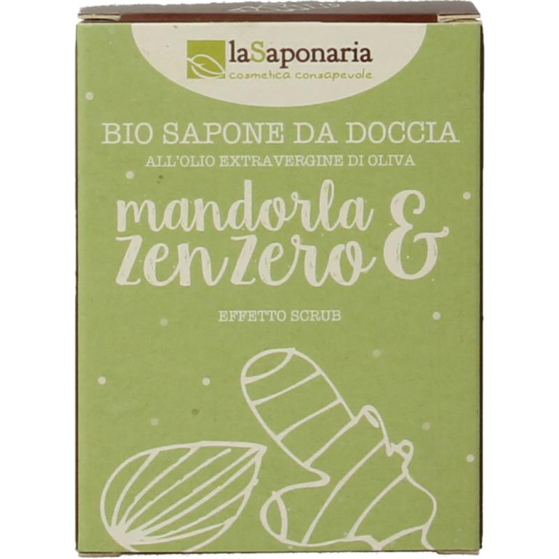 La Saponaria Zeep olive oil almond ginger (100 gr)