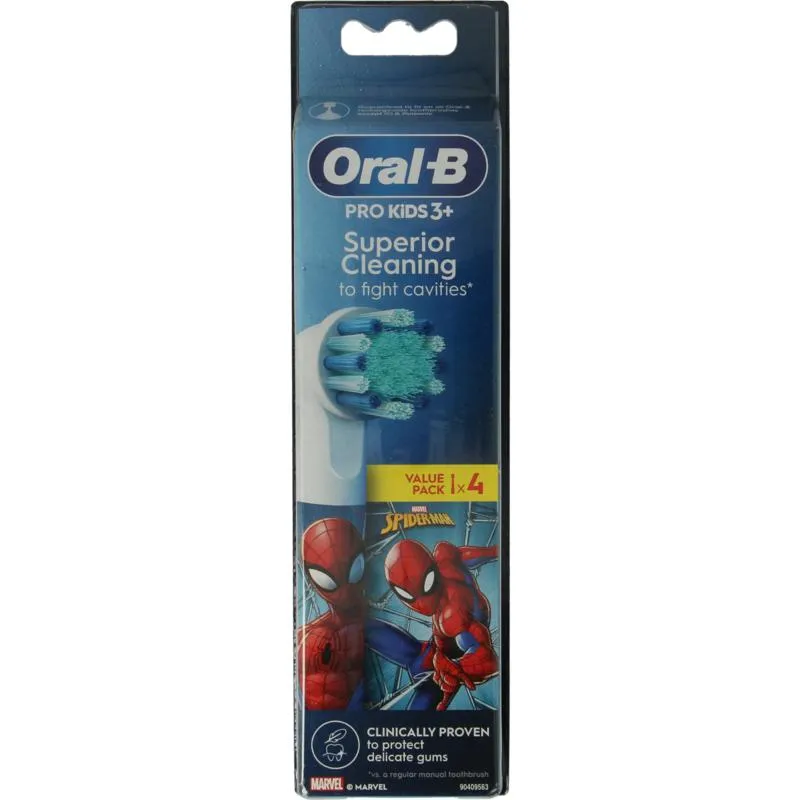Oral B Opzetborstel kids spiderman (4 stuks)