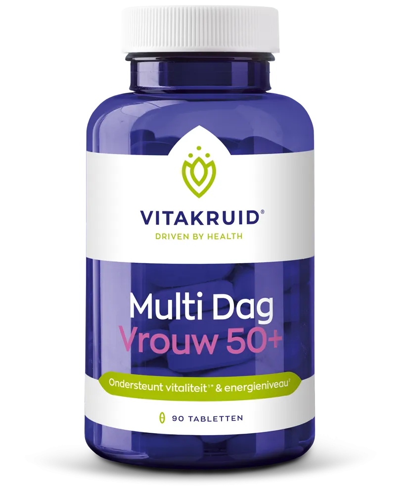 Vitakruid Multi Dag Vrouw 50+ 100% Vegan (90 tabletten)