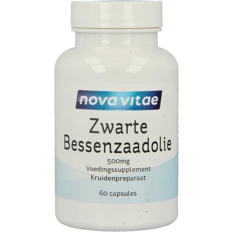 Nova Vitae Zwarte bessenzaad olie (60 capsules)