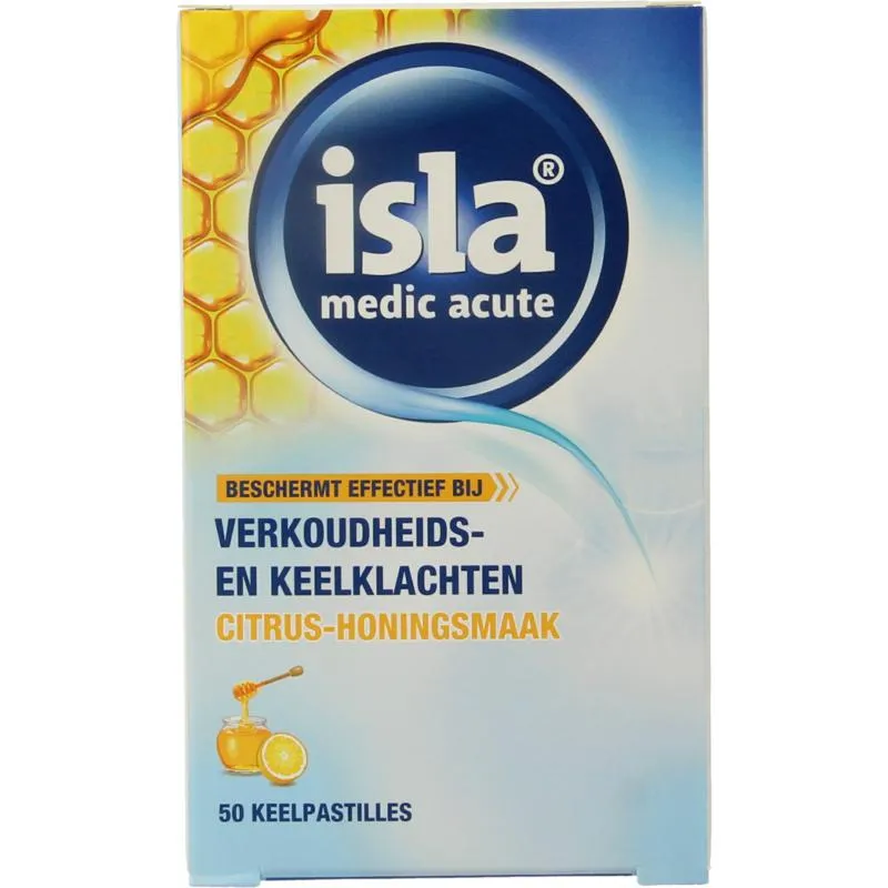 Isla Citrus honing keelpastille (50 tabletten)