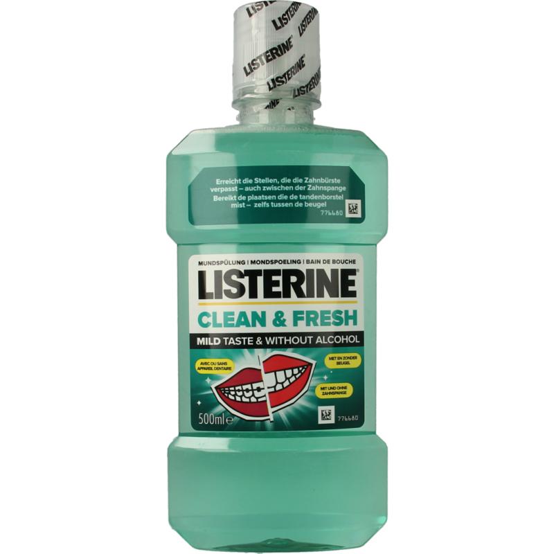 Listerine Mondwater clean & fresh (500 ml)