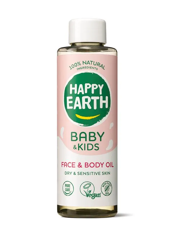Happy Earth Gezicht & lichaam olie voor ba by & kids (150 ml)