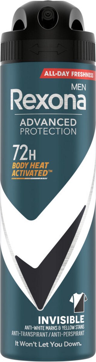 Rexona Deodorant spray invisible black & white (150 ml)