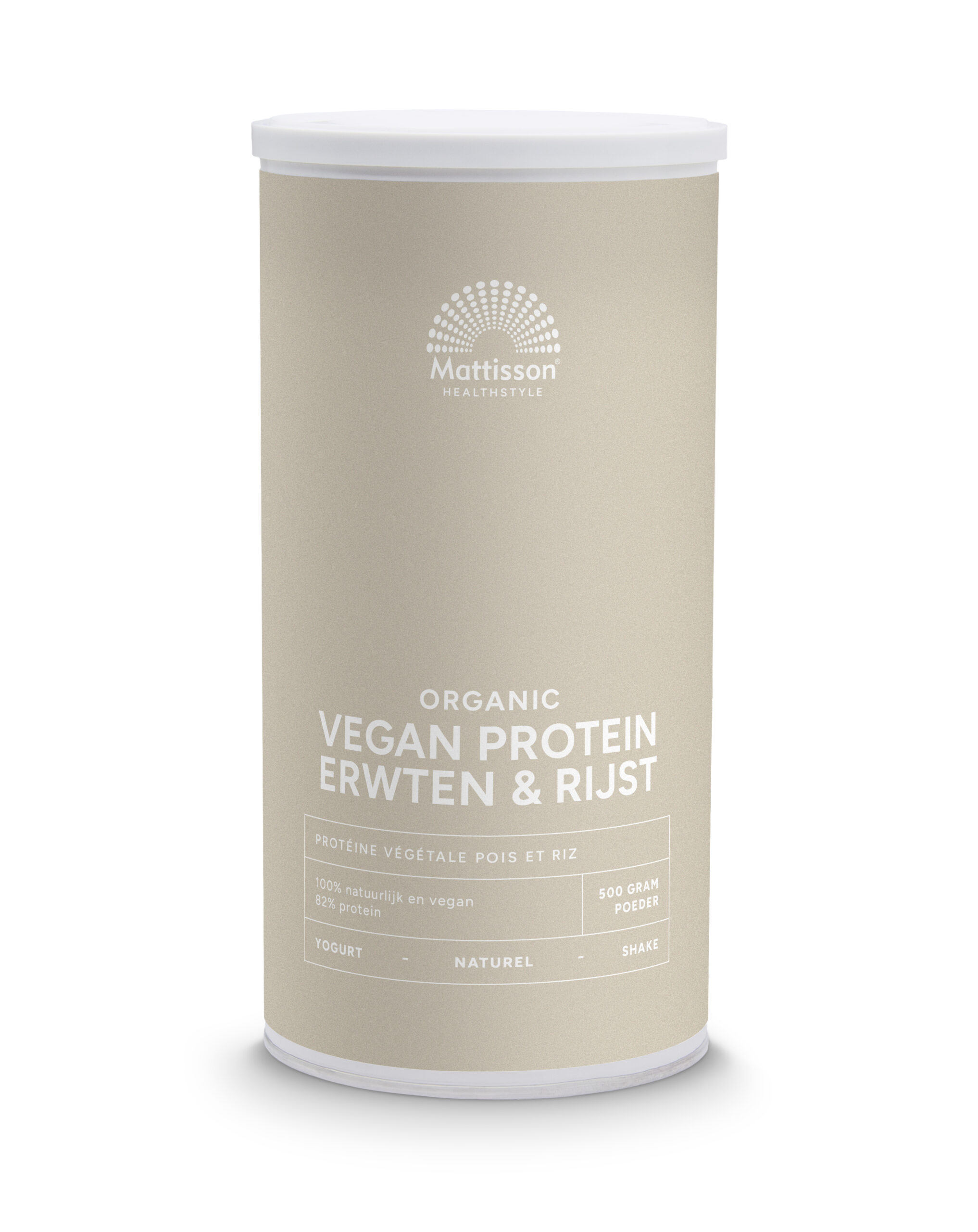 Mattisson Vegan Protein Erwten & Rijst Naturel Bio (500 gr)