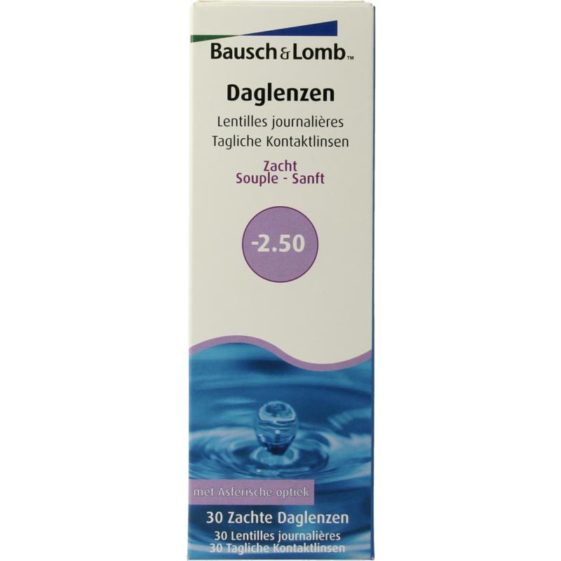 Bausch + Lomb Daglenzen -2.50 (30 stuks)