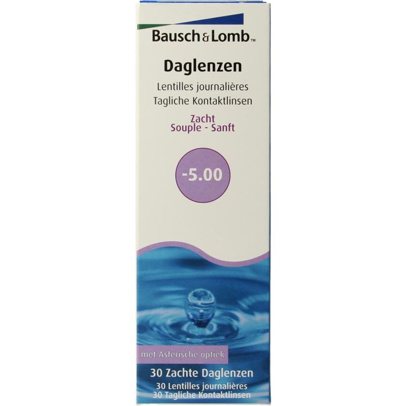 Bausch + Lomb Daglenzen -5.00 (30 stuks)