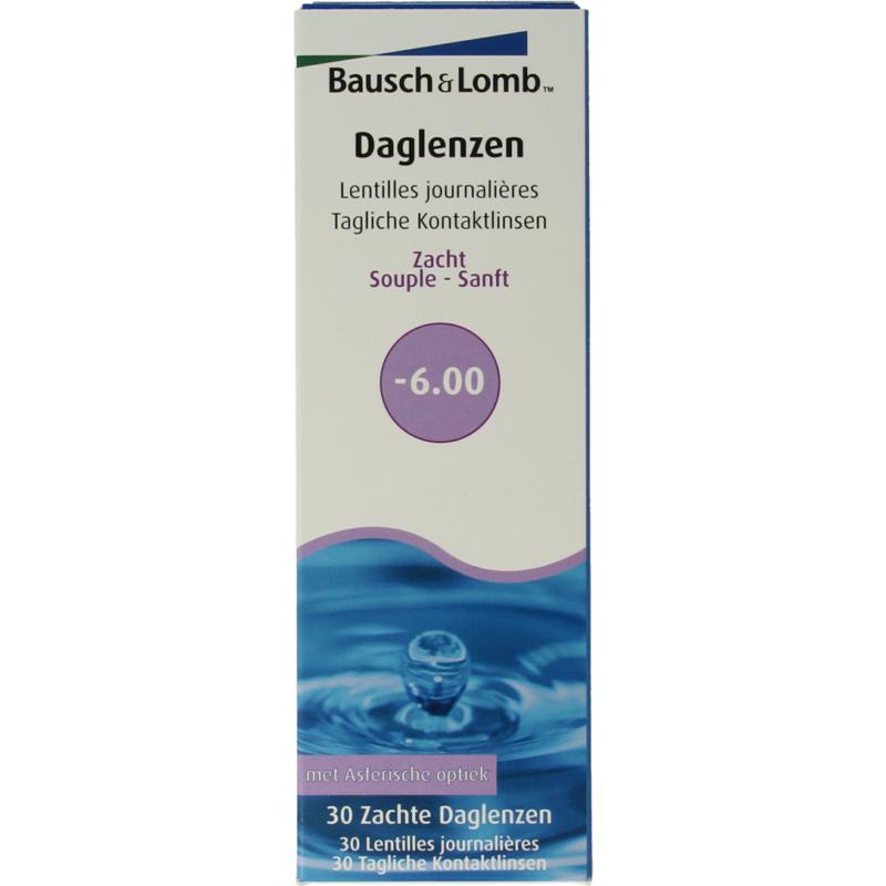 Bausch + Lomb Daglenzen -6.00 (30 stuks)