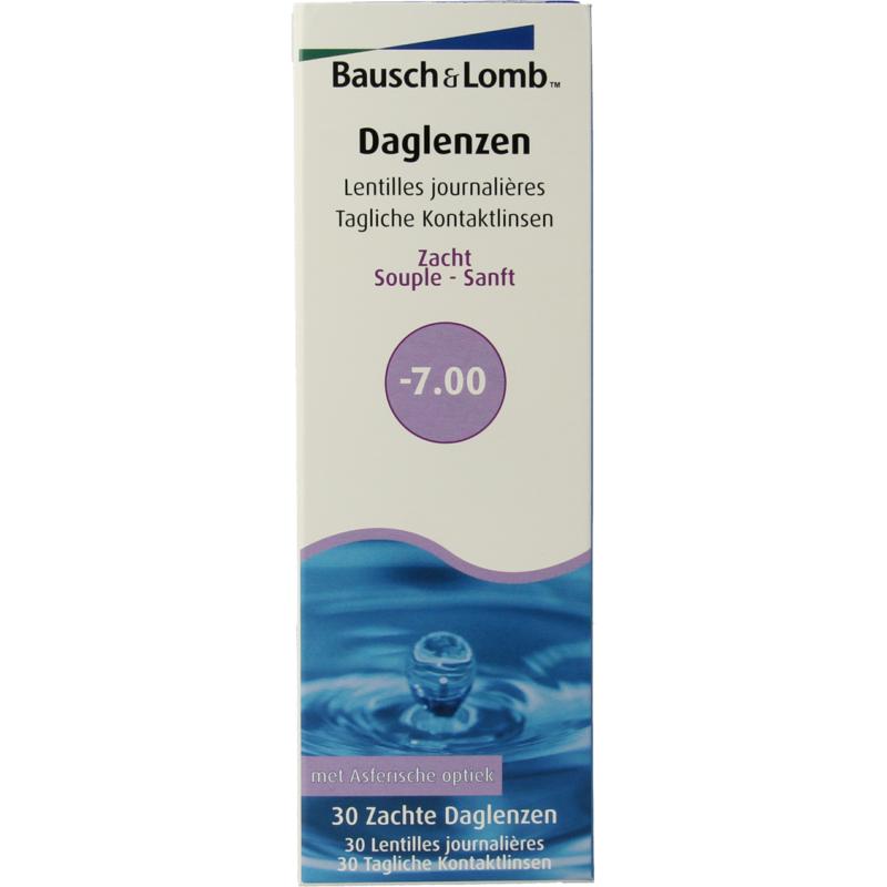 Bausch + Lomb Daglenzen -7.00 (30 stuks)