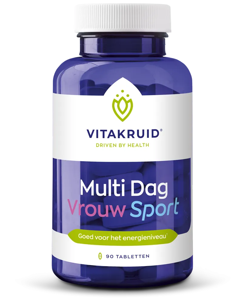 Vitakruid Multi Dag Vrouw Sport 100% Vegan (90 tabletten)