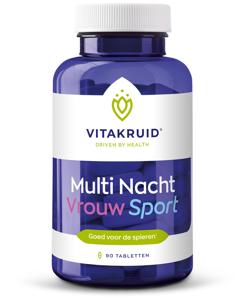Vitakruid Multi Nacht Vrouw Sport 100% Vegan (90 tabletten)