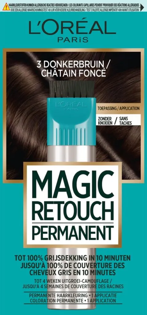 Loreal Paris Magic Retouch Permanente Haarkleuring nr 3 Donkerbruin (1 stuk)