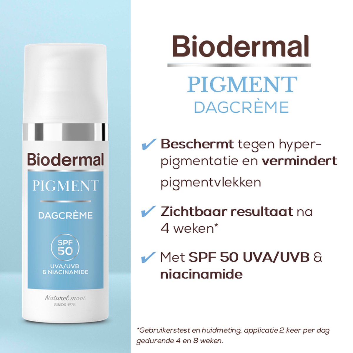 Biodermal Dagcreme anti-pigment SPF50 (50 ml)