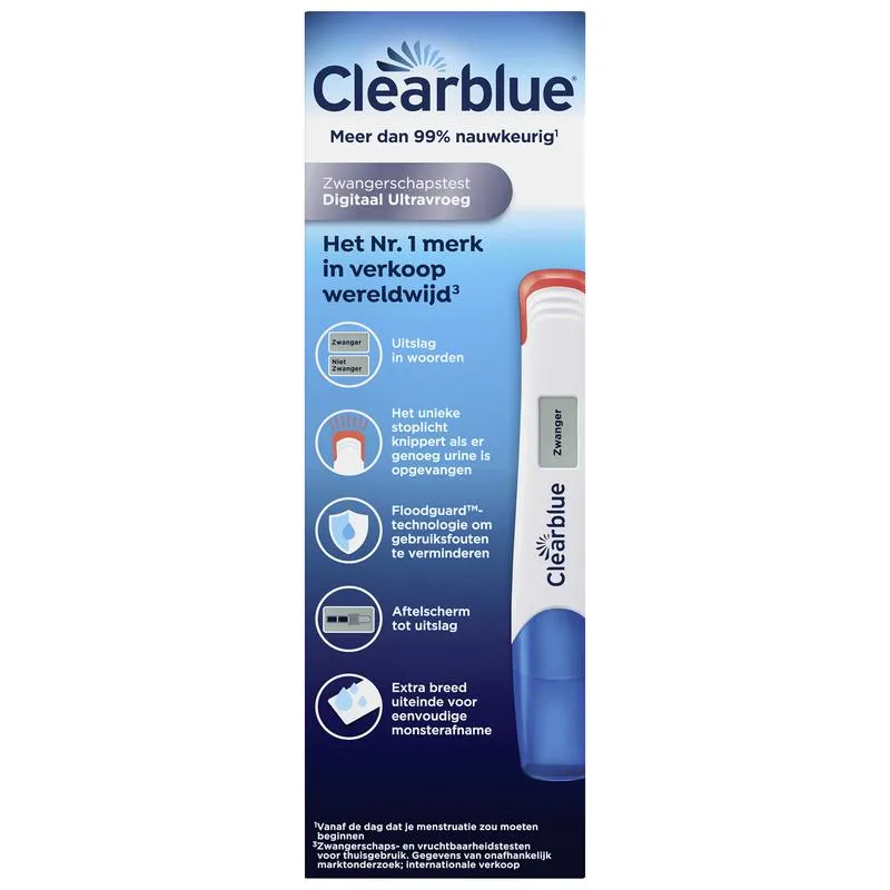Clearblue Digitaal ultra vroeg (1 stuk)