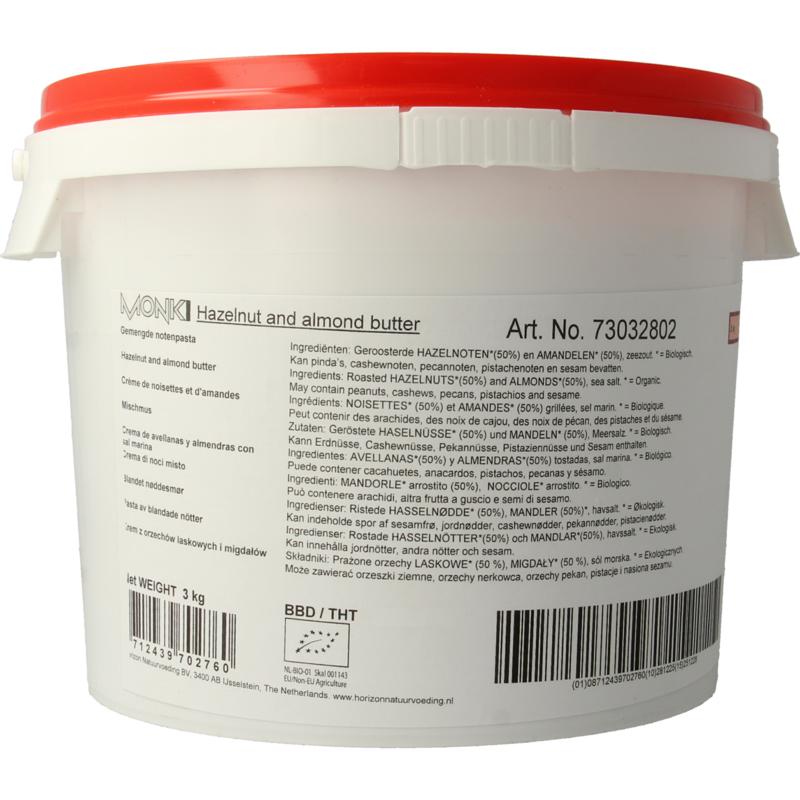 Monki Gemengde notenpasta met zout b io (3000 gr)