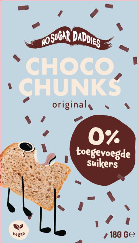 No Sugar Daddies Choco chunks melk bio (180 gr)
