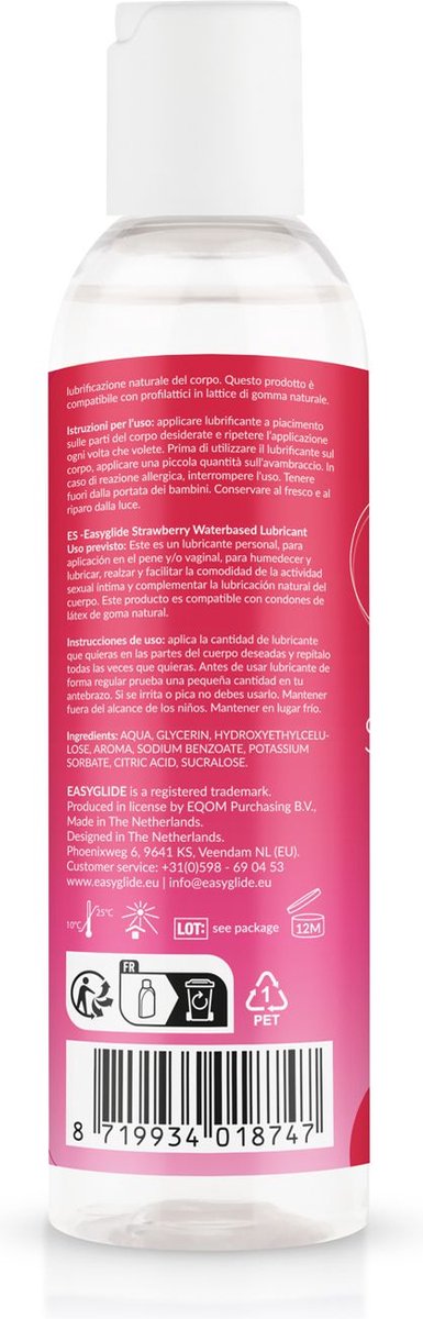 Easyglide Glijmiddel aardbei (150 ml) - image 2