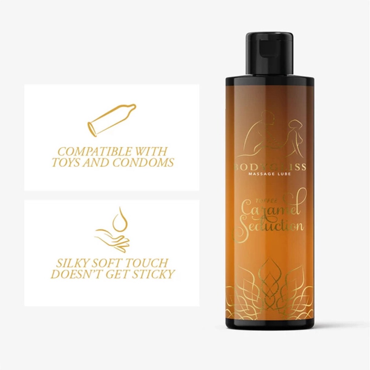 BodyGliss Massage / glijmiddel toffee karamel (150 ml)