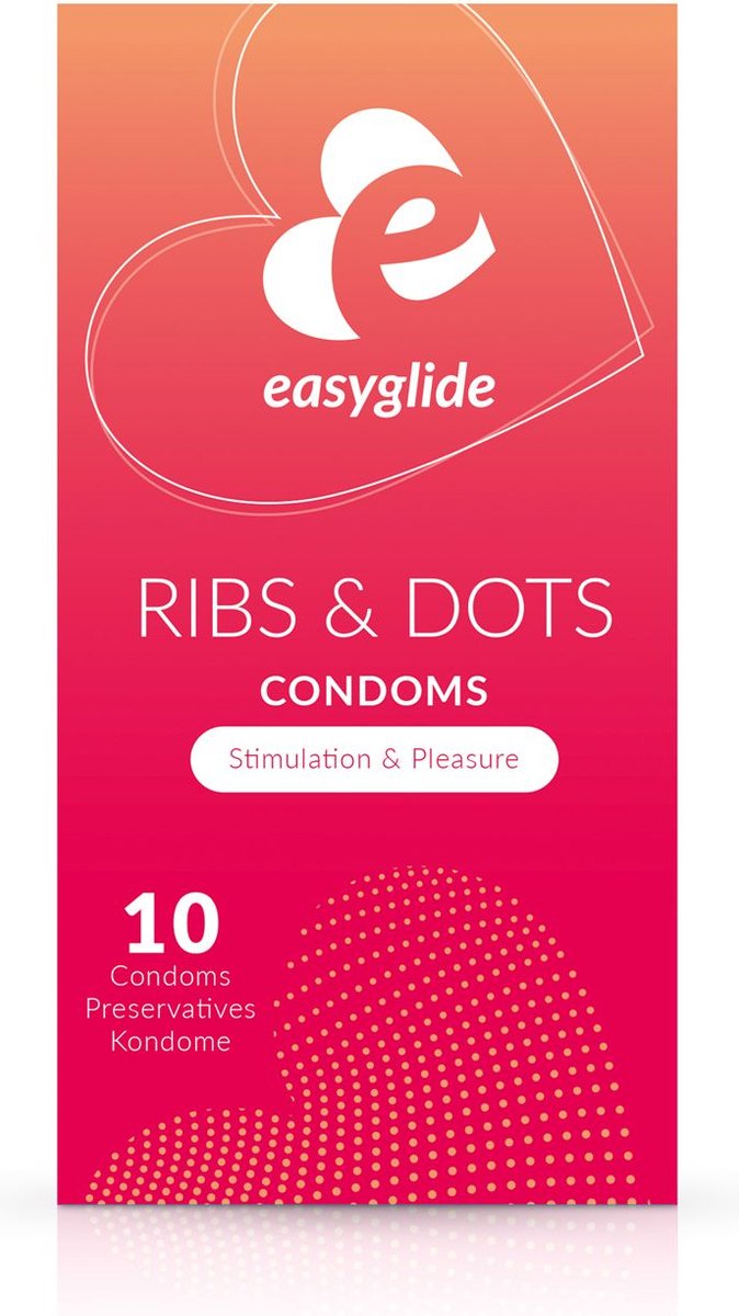 Easyglide Easyglide condoom ribs en dots (10 stuks)