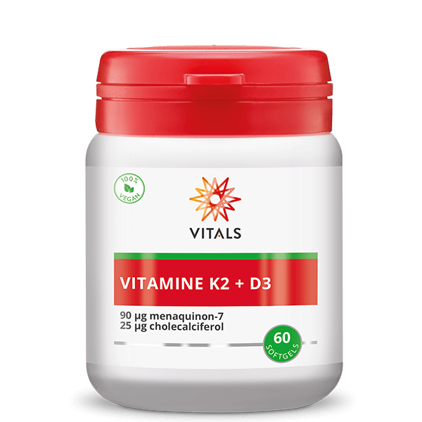 Vitals Vitamine K2 + D3 (60 softgels)