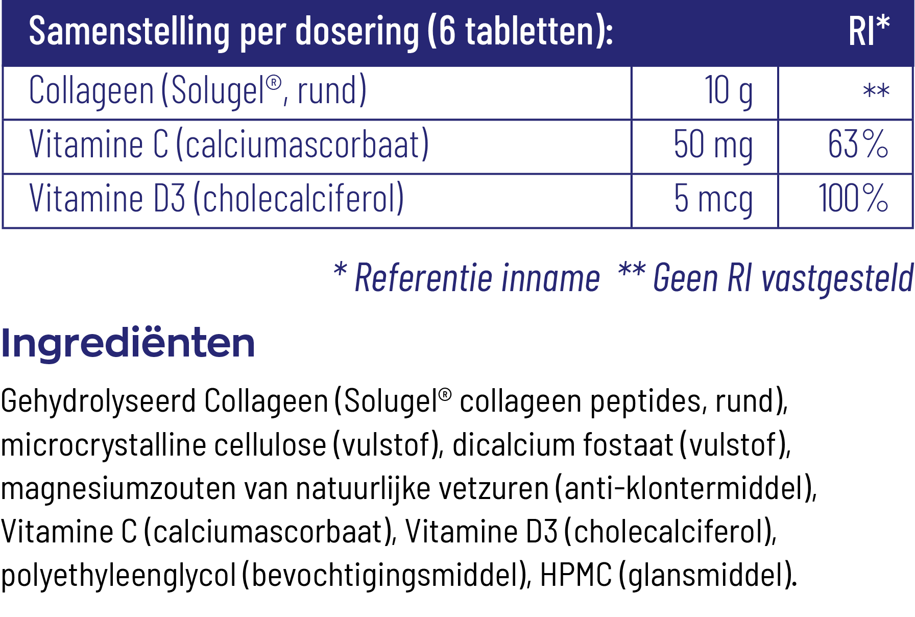 Vitakruid Collageen Solugelâ® tabletten Met Vitamine C & D (150 tabletten) - image 3