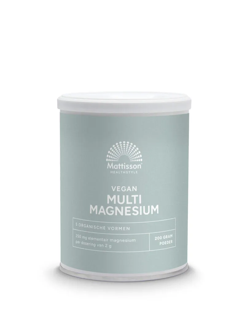 Mattisson Vegan Multi Magnesium Poeder Met Actieve Vitamine B6 (200 gr)