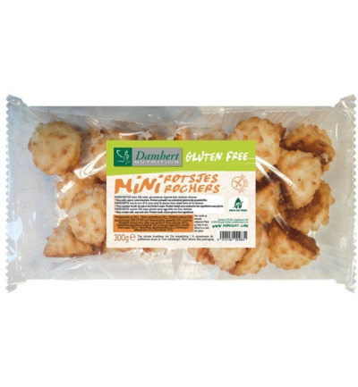 Damhert Mini kokosrotsen glutenvrij (300 gr)