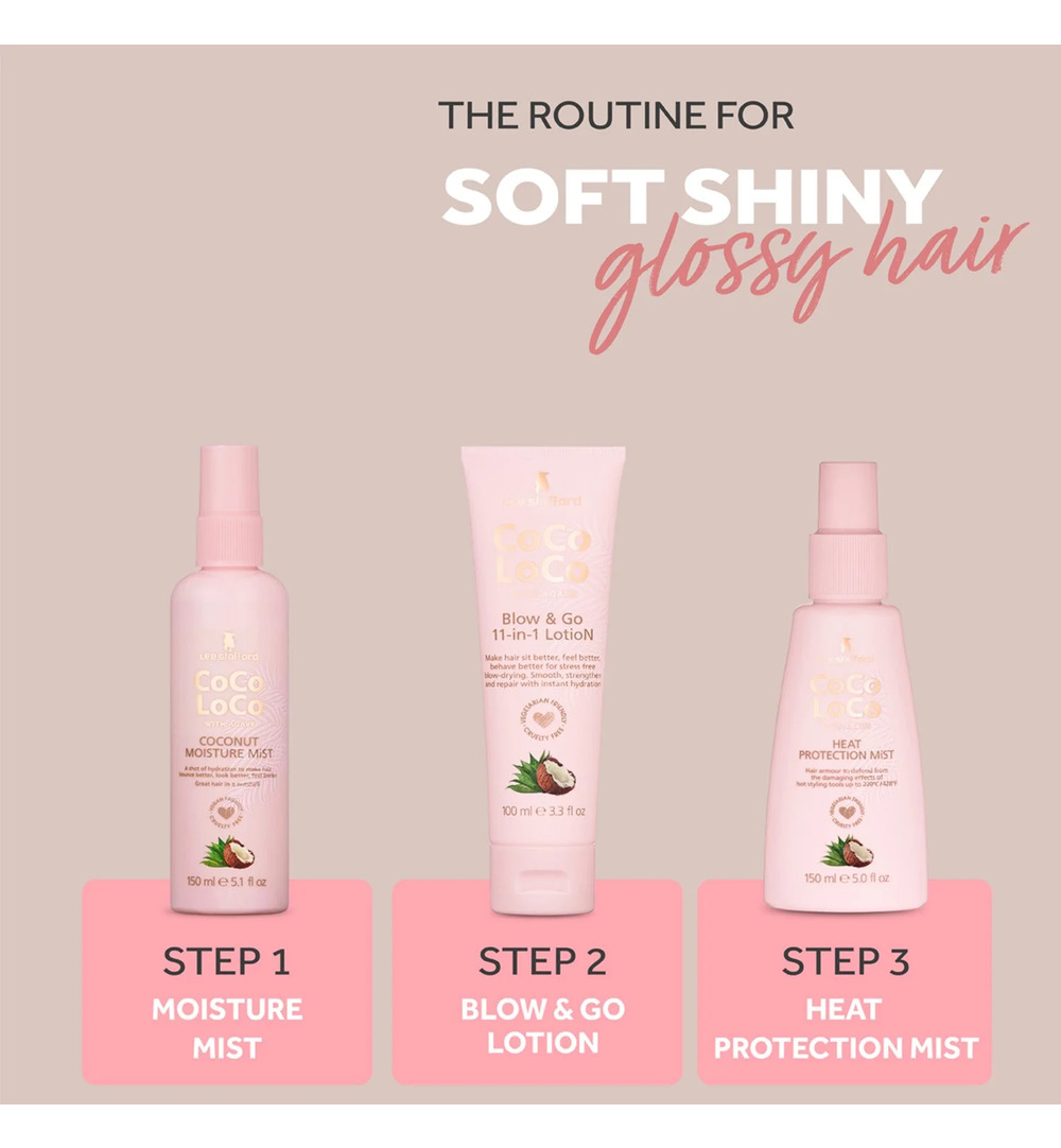 Lee Stafford Coco Loco & Agave Heat Protection Mist (150 ml) - image 3