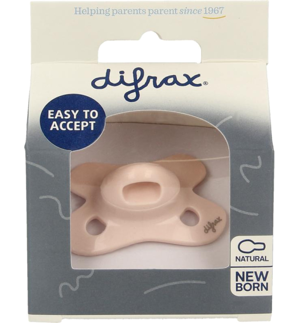 Difrax Fopspeen natural newborn uni (1 stuk)