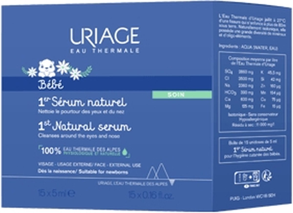 Uriage Bebe 1er serum naturel unidose (15 ml)