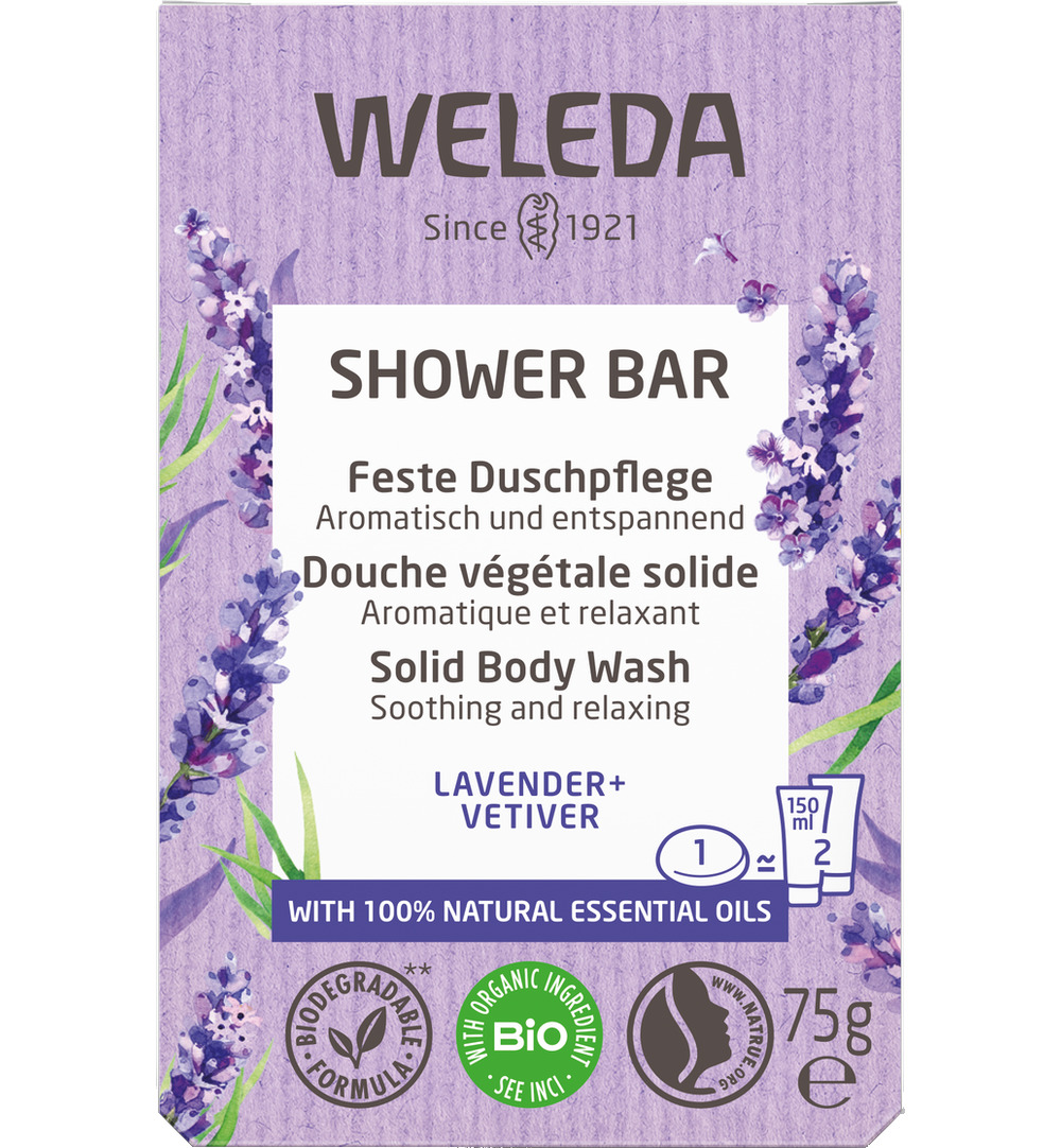 WELEDA Shower bar lavender + vetiver (75 gr)