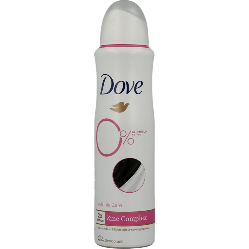 Dove Deodorant spray invisible care 0% (150 ml)