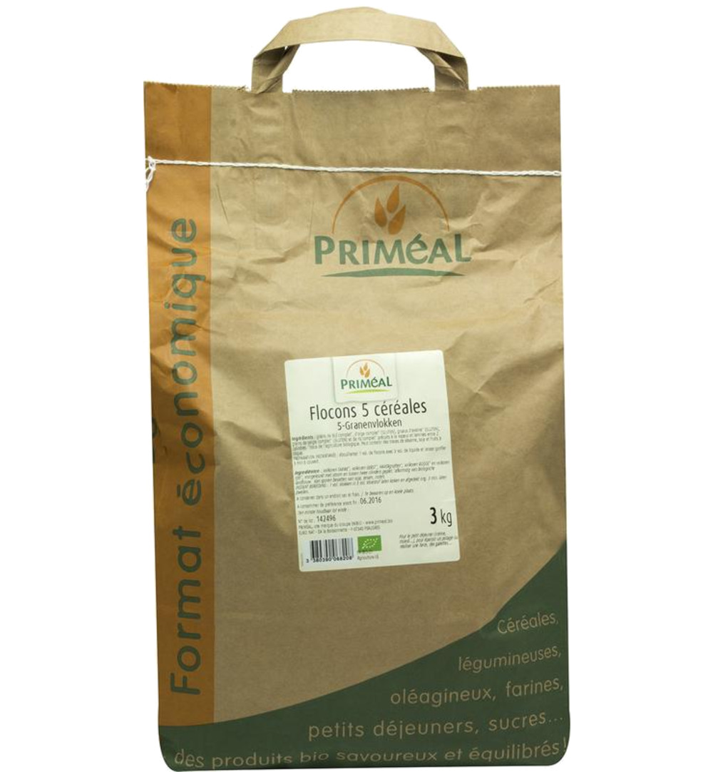 Priméal 5Granen Vlokken Bio (3000 gr)