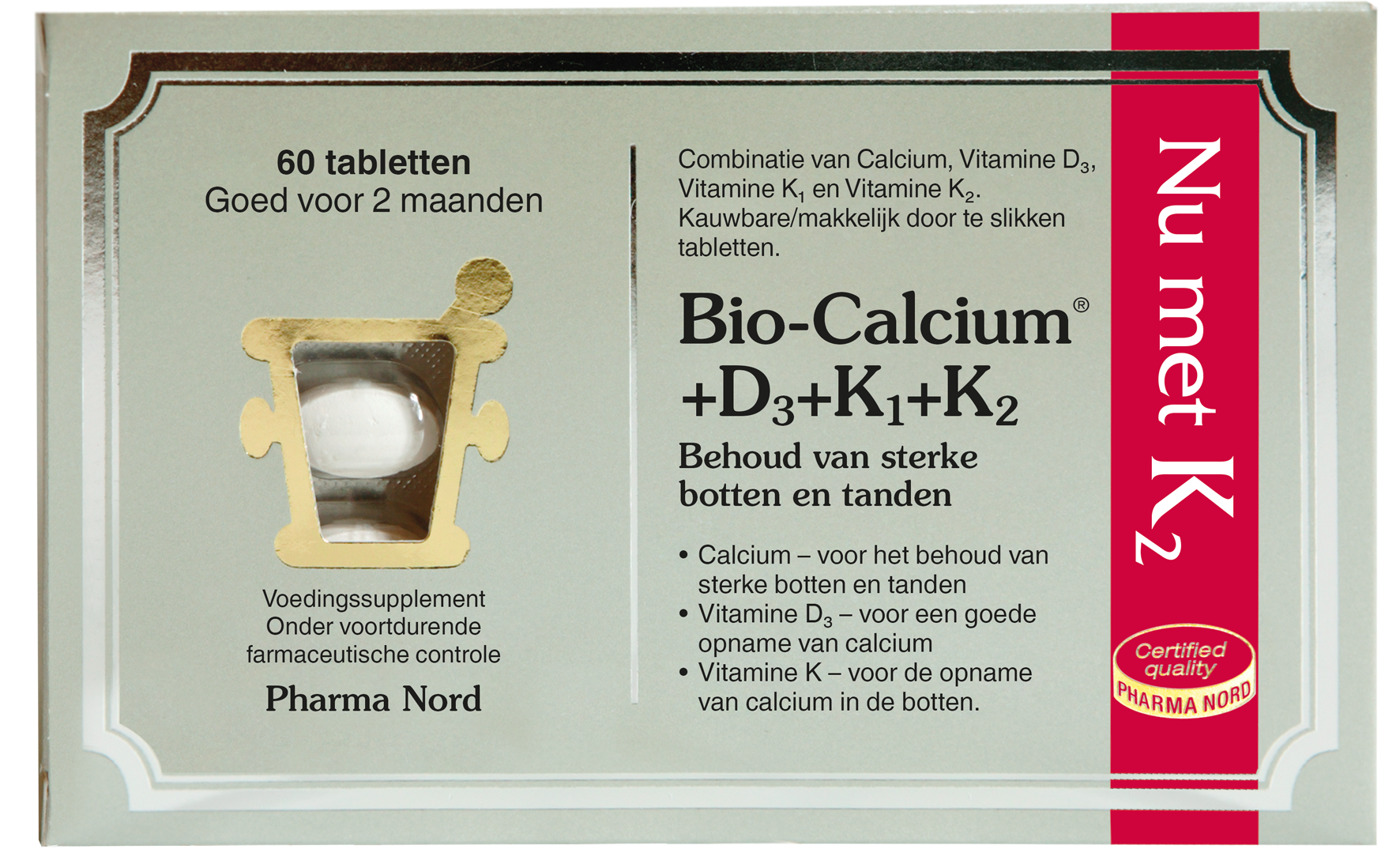 Pharma Nord Bio Calcium & D3 & K1 & K2 (60 tabletten)