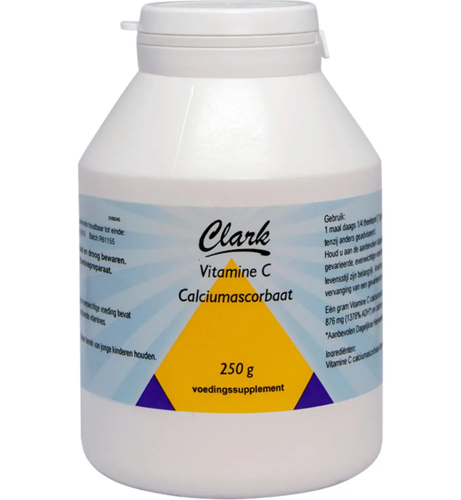 Clark Vitamine C calcium ascorbaat (250 gr)