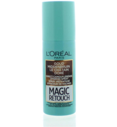 L'Oréal Magic Retouch Goud Midden Bruin Spray (75 ml)