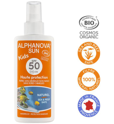 Alphanova Sun Sun spray SPF50 kids vegan (125 ml)