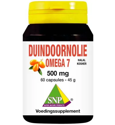 Snp Duindoorn Olie Omega 7 500 Mg Halal-Kosher (60 capsules)