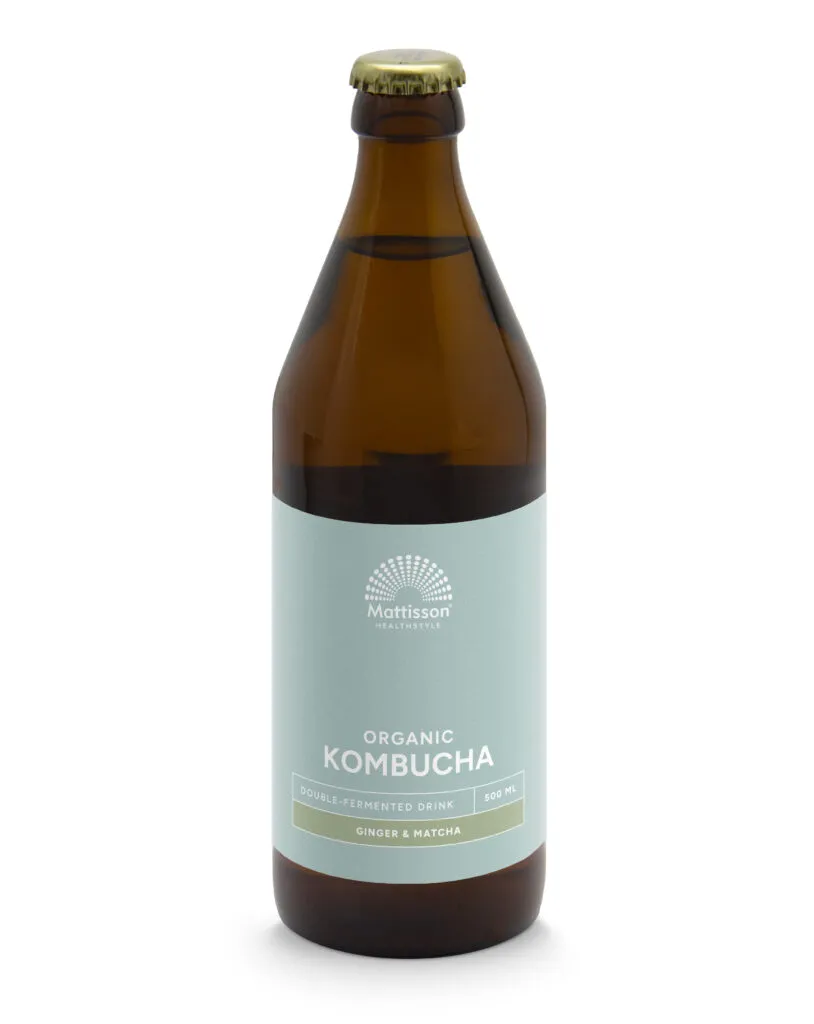 Mattisson Kombucha Ginger & Matcha Double Fermented Bio (500 ml)