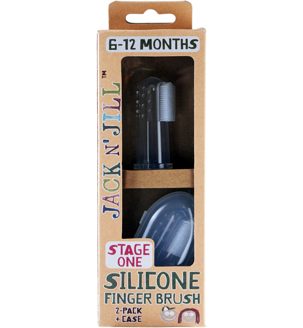Jack n' Jill Silicone finger brush (2 stuks)