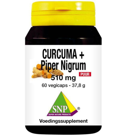 Snp Curcuma & piper nigummiesm 510 mg puur (60 vega capsules)