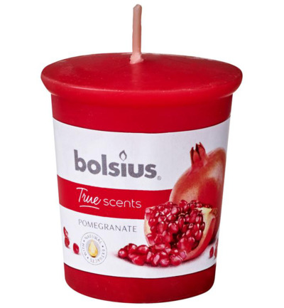 Bolsius True Scents votive 53/45 rond pomegranate (1 stuk)