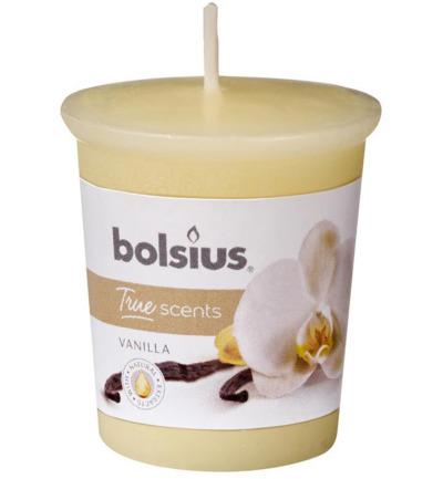Bolsius True Scents votive 53/45 rond vanilla (1 stuk)