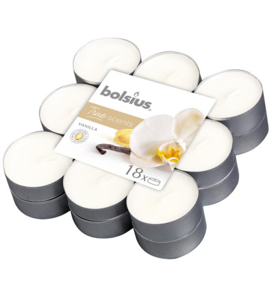 Bolsius True Scents Theelichten Vanille (18 stuks)