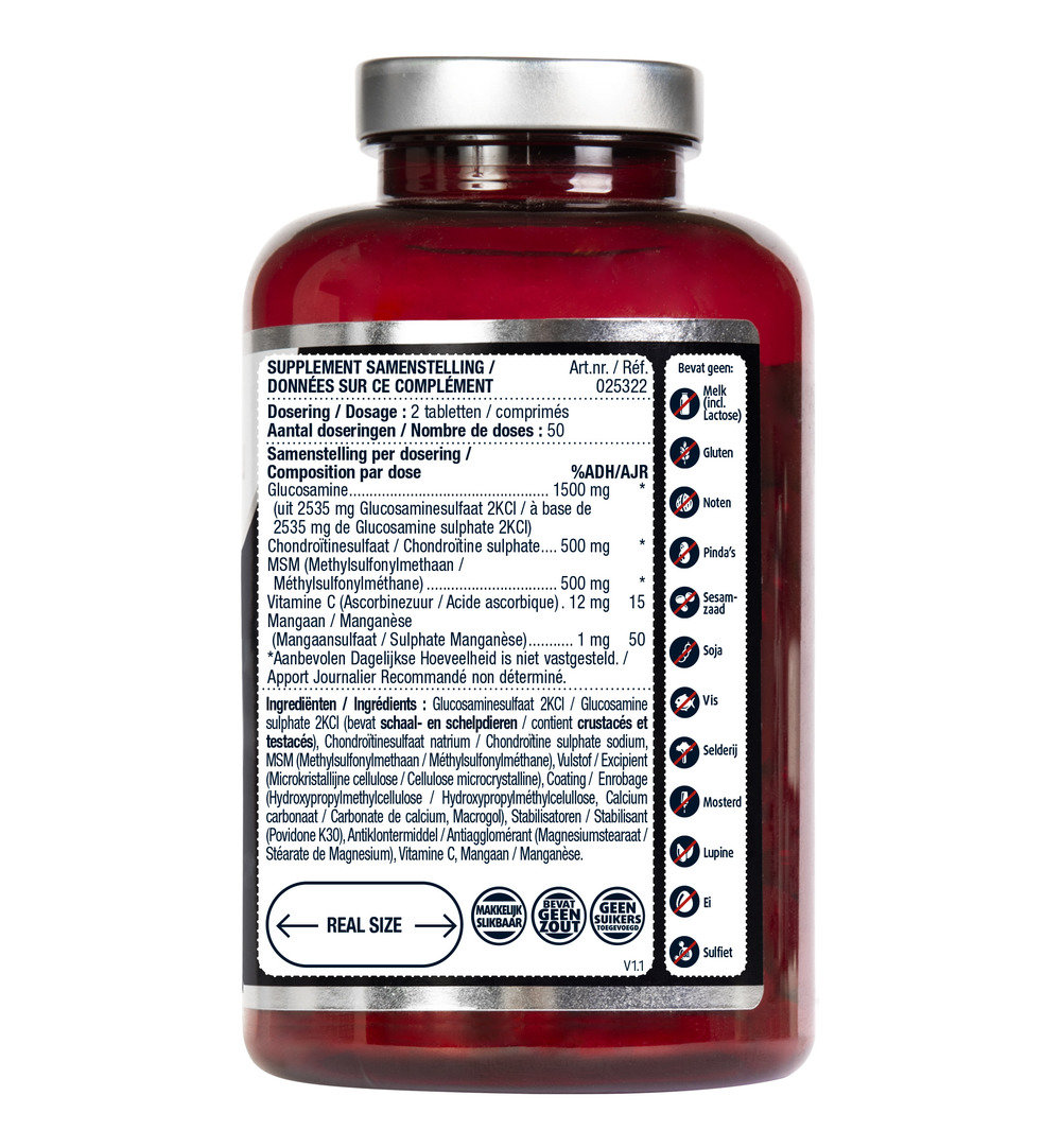 Lucovitaal Glucosamine Chondroïtine MSM (100 tabletten)