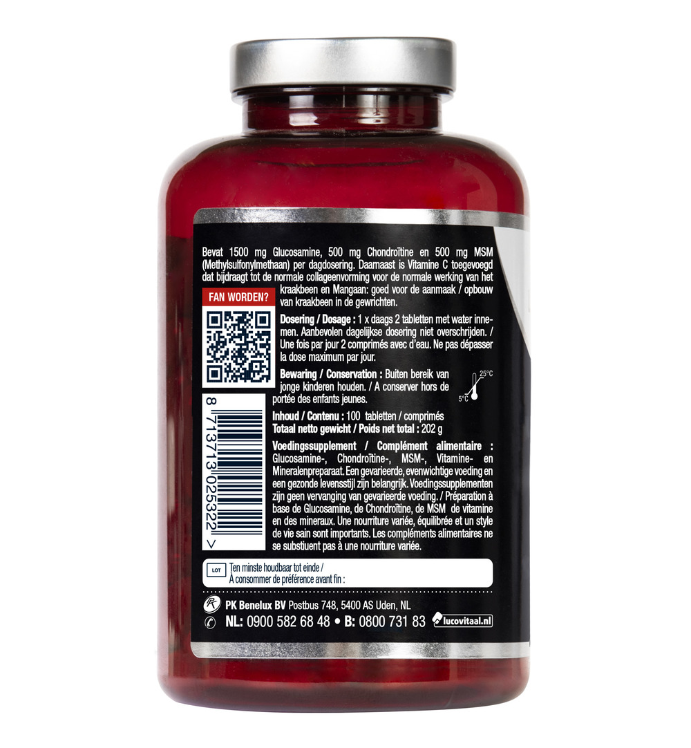 Lucovitaal Glucosamine Chondroïtine MSM (100 tabletten) - image 3